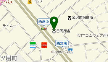 製品評価技術基盤機構北陸支所(独立行政法人)の地図画像