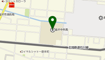 石川県庁 教育委員会 教員総合研修センター やすらぎ金沢教室の地図画像