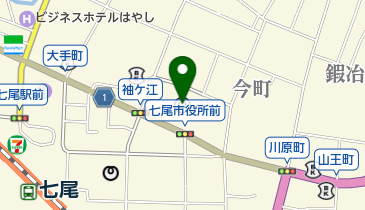 七尾市職員労働組合の地図画像