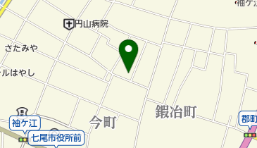 免農うるし店の地図画像