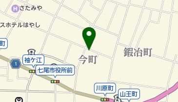 かねまき理容の地図画像