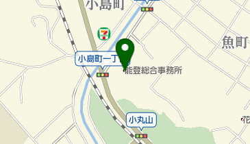 石川県七尾旅券窓口の地図画像