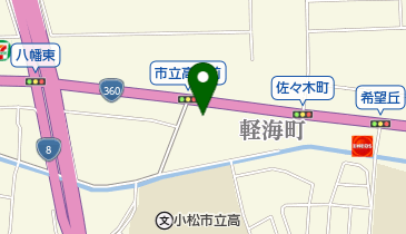 イナミサイクルモーター小松の地図画像