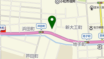 越田クリーニング店の地図画像