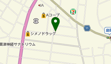 表釣道具店の地図画像