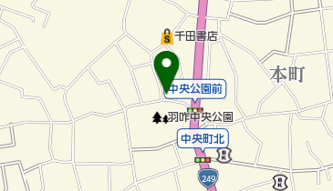 川原お食事処中央公園前の地図画像