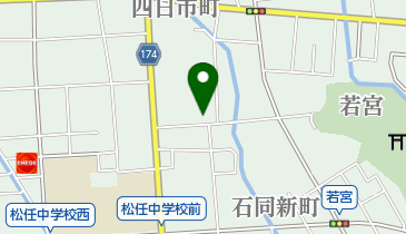 石同新町公民館の地図画像