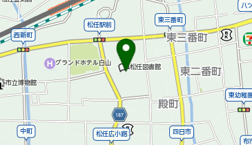 白山市松任学習センターの地図画像