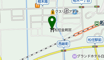 松任金剣宮の地図画像