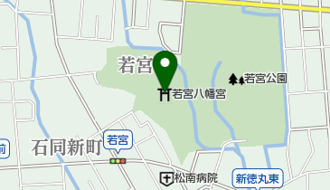 若宮八幡宮の地図画像