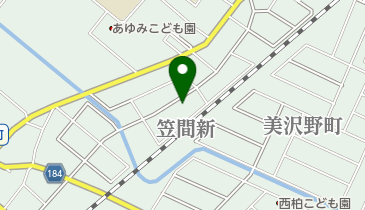 カサハラ理容の地図画像