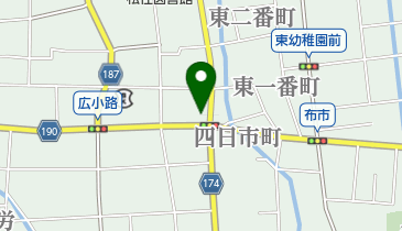 クツ理容店の地図画像