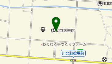 川北温泉ふれあいの湯の地図画像