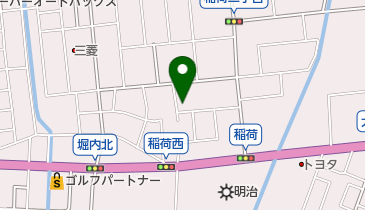 稲荷町集会所の地図画像