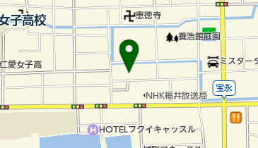 日本キリスト教会福井宝永教会の地図画像