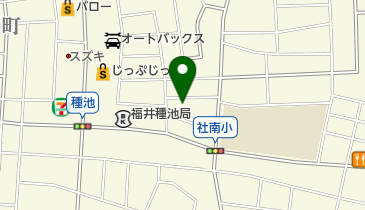 福井市 つばき児童館の地図画像