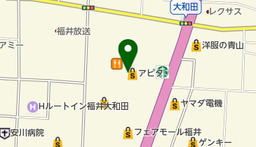肉のつるや福井大和田店の地図画像