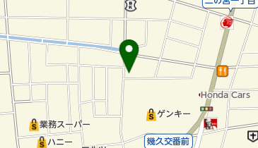 若葉整骨院の地図画像