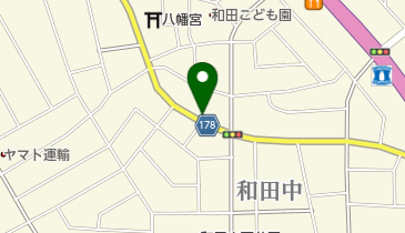 うえやま理容所の地図画像