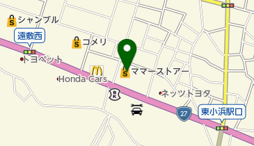 うえぬしクリーニング 遠敷営業所の地図画像