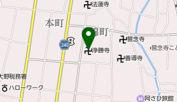 浄勝寺の地図画像