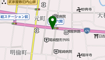 鳥山ふとん店本店の地図画像