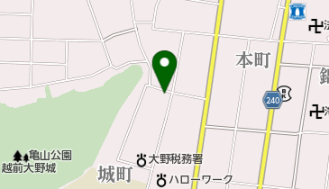 亀山湯の地図画像