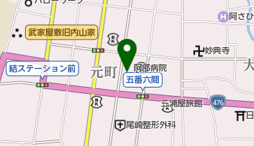 八田屋菓子舗の地図画像