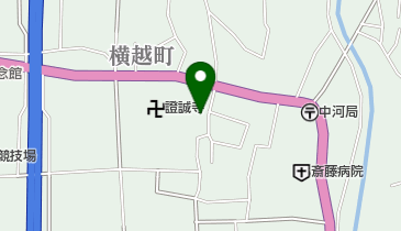 横越町公民館の地図画像