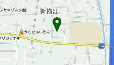 松倉グループ理容室の地図画像