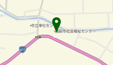 越前市役所 福祉 社会福祉センターの地図画像