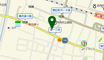 甲府訪問看護ステーションすずかけの地図画像