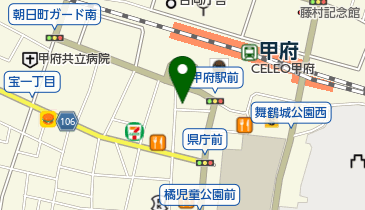 ハクビ京都きもの学院甲府校の地図画像