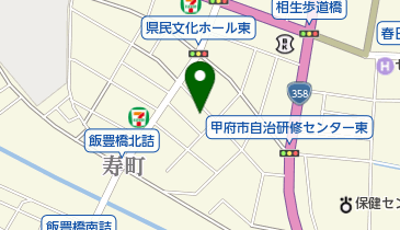 若尾バレエ学園の地図画像