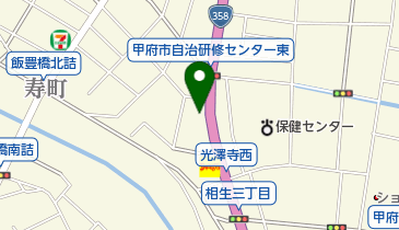 甲斐絹屋 制服店の地図画像