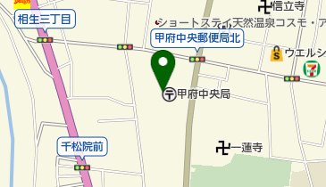 日本郵政グループ労働組合山梨連絡協議会の地図画像