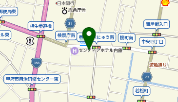 自治労山梨県本部の地図画像