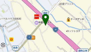 山梨トヨペット株式会社 国母店の地図画像