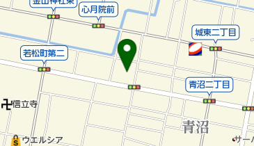 米山鶏肉店の地図画像