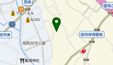 国母整骨院の地図画像