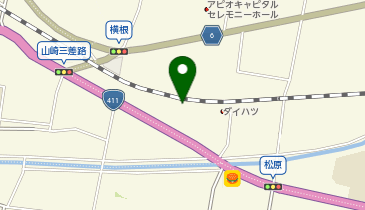 山梨ダイハツ販売株式会社U-CAR甲府店の地図画像