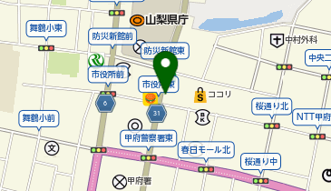 ザ・サンラウンジ甲府店の地図画像