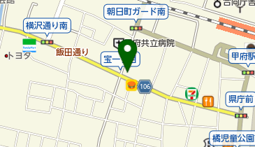ヘアークリップの地図画像