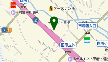 三甲株式会社甲府営業所の地図画像