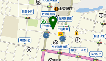 たいよう共済山梨支店の地図画像