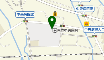 県立中央病院理容室の地図画像