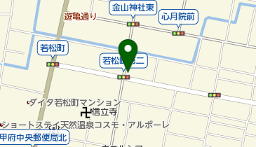 こうの理容店の地図画像