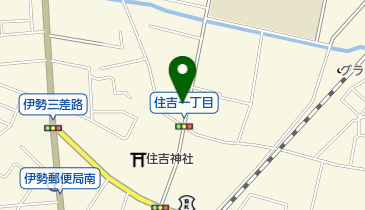 かがみ理容店の地図画像
