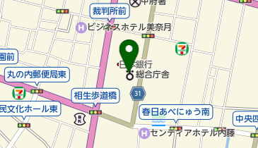 甲府保護観察所の地図画像