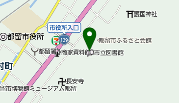 都留市中央公民館の地図画像